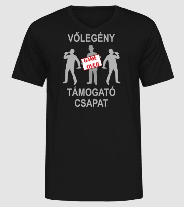  minta fekete pólón