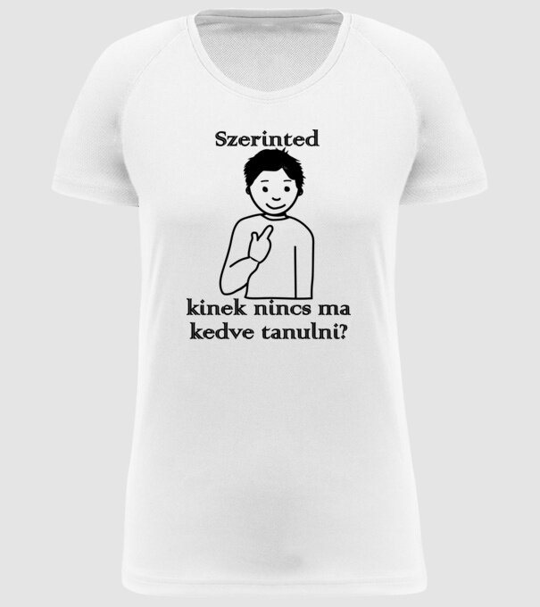  minta fehér pólón