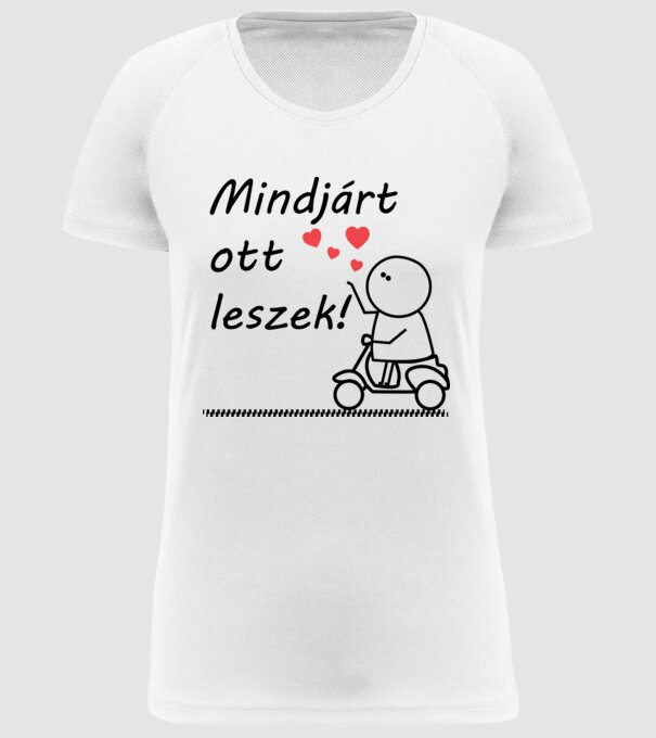  minta fehér pólón