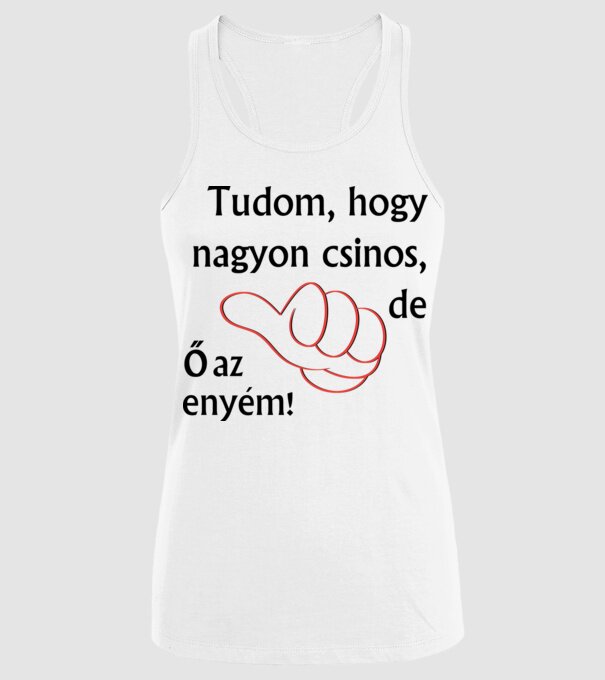  minta fehér pólón