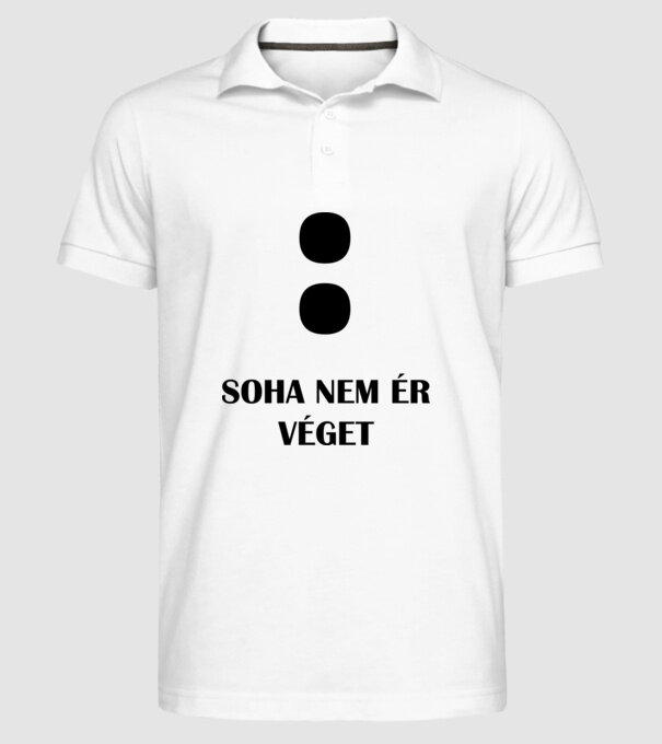  minta fehér pólón
