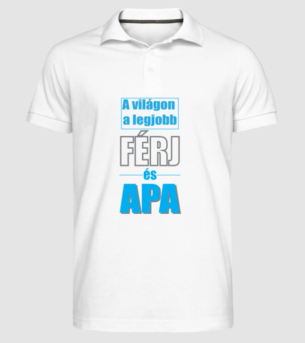  minta fehér pólón