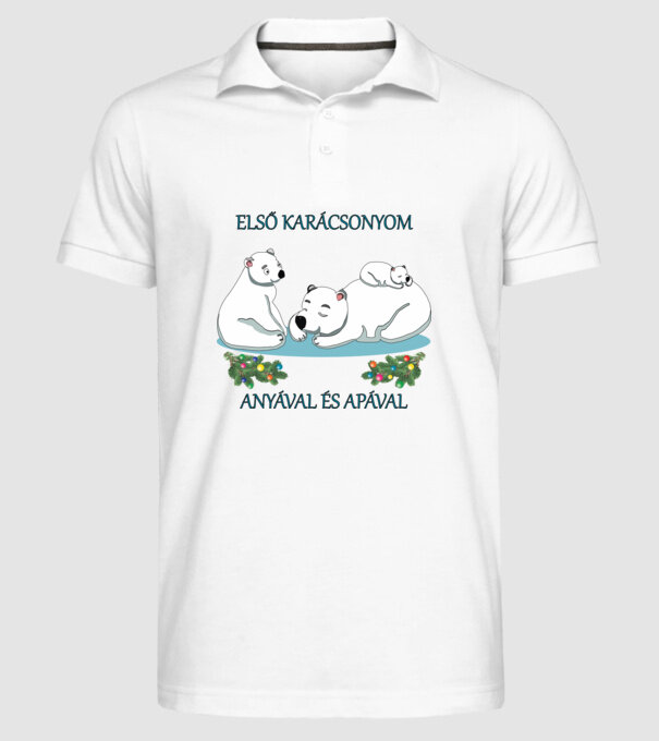  minta fehér pólón