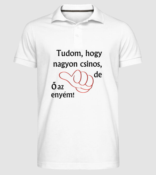  minta fehér pólón