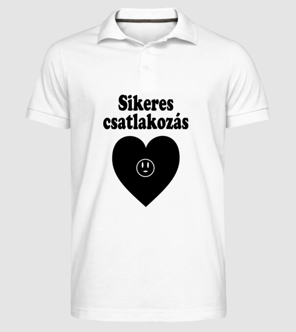 minta fehér pólón