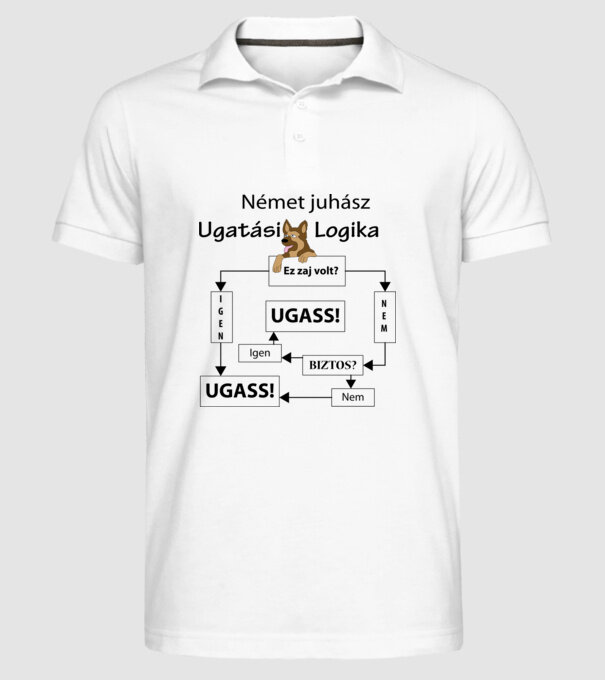  minta fehér pólón
