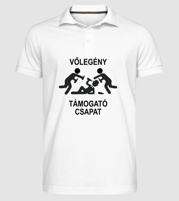  minta fehér pólón