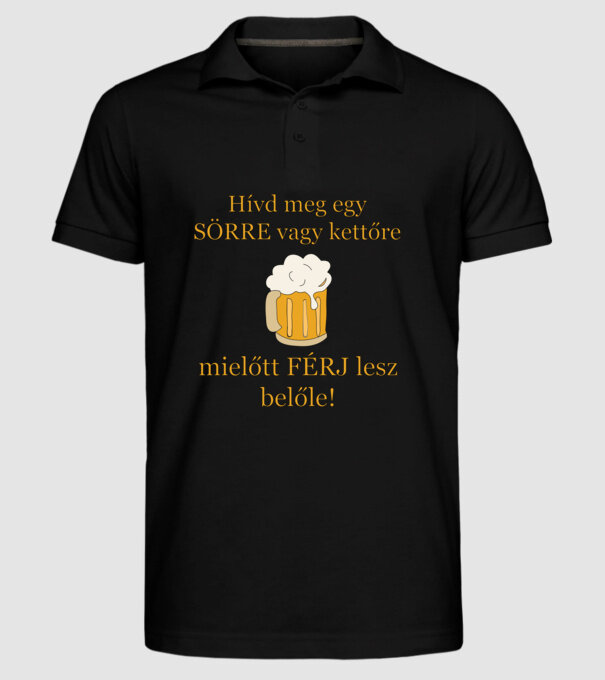  minta fekete pólón