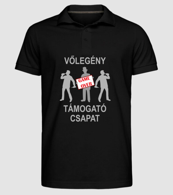  minta fekete pólón