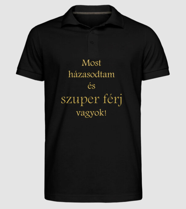  minta fekete pólón